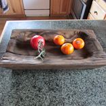 Primitive Wood Carving Large Tray 1 small