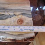 Huge Serving Tray, Or Plant Stand Beautiful Blue Streaked Pine!! Live Edge! 4 small