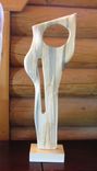 Sculpted Wood Mid Century Modern Style Arp Barbara Hepworth Amazing 32 Inches! 1 small