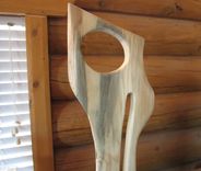 Sculpted Wood Mid Century Modern Style Arp Barbara Hepworth Amazing 32 Inches! 4 small