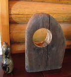 Sculpted Wood Primitive Mid Century Style Japanese Noguchi Shou Sugi Ban Modern! 1 small