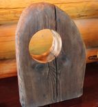 Sculpted Wood Primitive Mid Century Style Japanese Noguchi Shou Sugi Ban Modern! 6 small