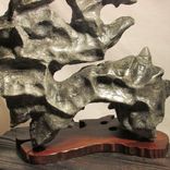 Shawn Tyler Art Dragon 'Stone' Sculpture Lingbi Gongshi Brutalist Cubist Modern 4 small