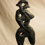 Shawn Tyler Art Dance 'Stone' Sculpture Brutalist Cubist Modern 2 small