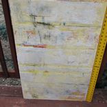 Plaster/Paint Mix With Drawing Covered With Wax. 2 small