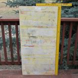 Plaster/Paint Mix With Drawing Covered With Wax. 3 small