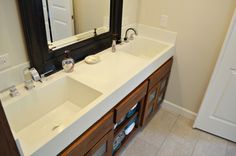 Custom Large-Basin Concrete Sink & Backsplash 1 small