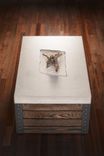 Coffee Table 11: Concrete, Wood, & Steel 3 small