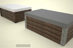 Coffee Table 11: Concrete, Wood, & Steel 9 small