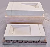 Custom Concrete Ramp Sinks With Interlocking Shower Panel Grooves 1 small