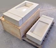 Custom Concrete Ramp Sinks With Interlocking Shower Panel Grooves 3 small