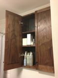 Walnut Bathroom Cabinet 3 small