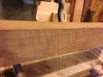 Figured Walnut Mantle Beam - 13'6 6 small