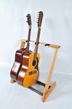 3 Space Red Oak Folding Guitar Stand For Acoustic Guitars 1 small