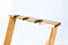 3 Space Red Oak Folding Guitar Stand For Acoustic Guitars 3 small