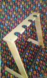 Quilted Maple 4 Space Folding Acoustic Guitar Stand 1 small