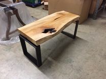 Custom Live Edge Coffee Table With Floating Legs 3 small