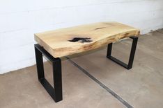 Custom Live Edge Coffee Table With Floating Legs 1 small