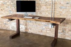 Walnut Live Edge Executive Desk 7 small