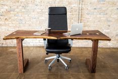 Walnut Live Edge Executive Desk 3 small