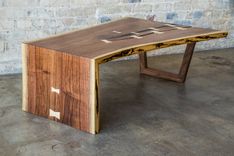 Live Edge Walnut Waterfall Coffee Table 2 small
