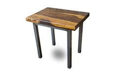 Modern Side Tables With Raw Steel Base 1 small