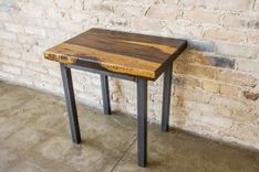 Modern Side Tables With Raw Steel Base 5 small
