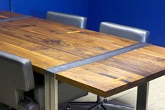 Industrial Walnut Conference Table 1 small