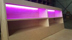 Modernist Maple Storage Bed With Pet Ramp 2 small