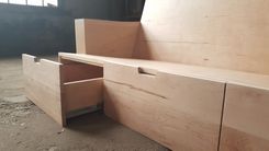Modernist Maple Sofa Storage Frame 4 small