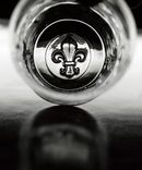 Pair Of Hand Blown Rocks Glass With Fleur De Lis Stamped On The Bottom 2 small