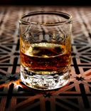 Pair Of Hand Blown Rocks Glass With Fleur De Lis Stamped On The Bottom 3 small