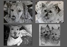 Pet Portrait, Pet Memorial, Pet Art, Dog Art,Pet Lovers, Dog Lovers, Christmas Gift Ideas 6 small