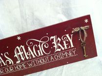 Santa's Magic Key Sign For Our Home Without A Chimney Wood Sign 1 small