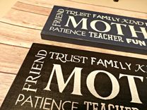 Mother , Friends,Trust, Family, Kind, Boss, Love, Example, Patience, Teacher, Fun, Talented Mother 2 small