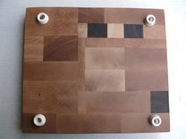 Maple, Walnut & Cherry End Grain Cutting Board 3 small