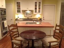 Butcher Block Island Counter Top With Cut-Out 1 small