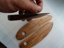 Wood Pizza Cutter / Serving Knife 3 small