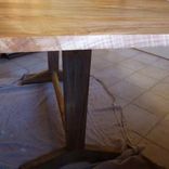 Extendable Trestle Table With Modern Flare 2 small