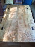 Figured Maple And Walnut Dining Table 2 small