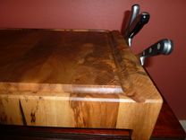 Ambrosia Maple End Grain Chopping Board, Butcher Block, Island 43 small
