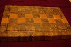 Patchwork Mixed Wood End Grain Chopping Board, Butcher Block, Island 3 small