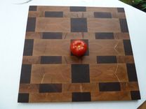 Patchwork Mixed Wood End Grain Chopping Board, Butcher Block, Island 16 small