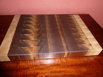Patchwork Mixed Wood End Grain Chopping Board, Butcher Block, Island 19 small