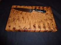 Spalted Sycamore End Grain Chopping Board, Butcher Block, Island 6 small