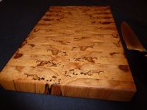 Spalted Sycamore End Grain Chopping Board, Butcher Block, Island 5 small