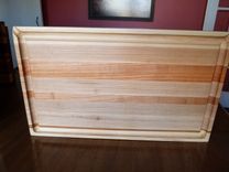 Edge Grain Cutting Board, Carving Board, Food Prep Board, Counter Top 2 small