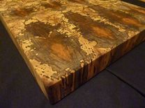 Spalted Sycamore End Grain Chopping Board, Butcher Block, Island 3 small