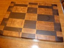 Patchwork Mixed Wood End Grain Chopping Board, Butcher Block, Island 7 small