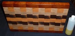 Custom Traditional Workhorse Chopping Board, With Exotic Accents 3 small